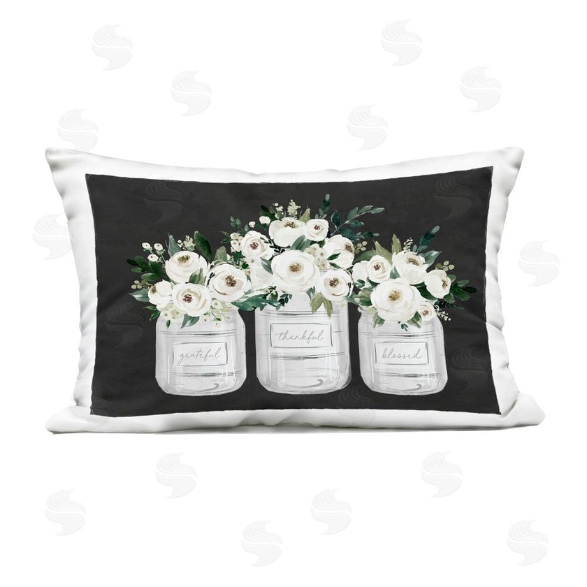 Lettered and Lined | Floral Farmhouse Jars Trio