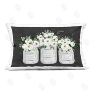 Lettered and Lined | Floral Farmhouse Jars Trio