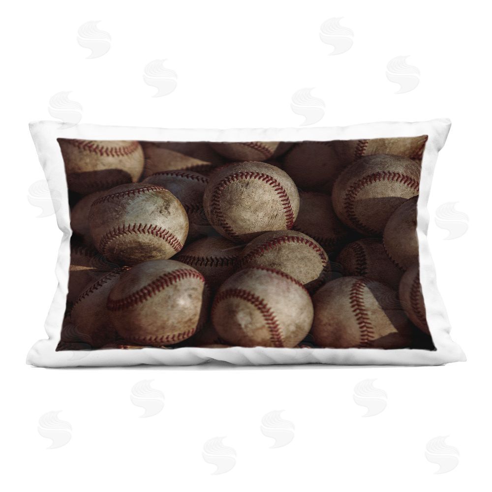 Marcus Prime Bin Of Baseballs Indoor Printed Pillow Art