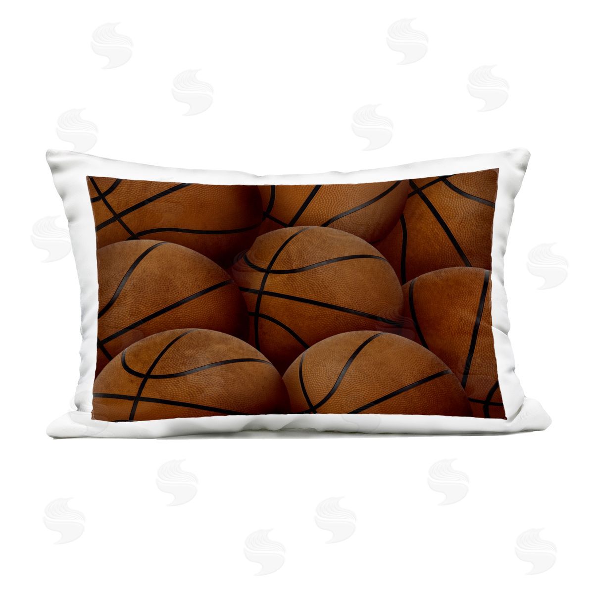 Marcus Prime Bin Of Basketballs Outdoor Printed Pillow
