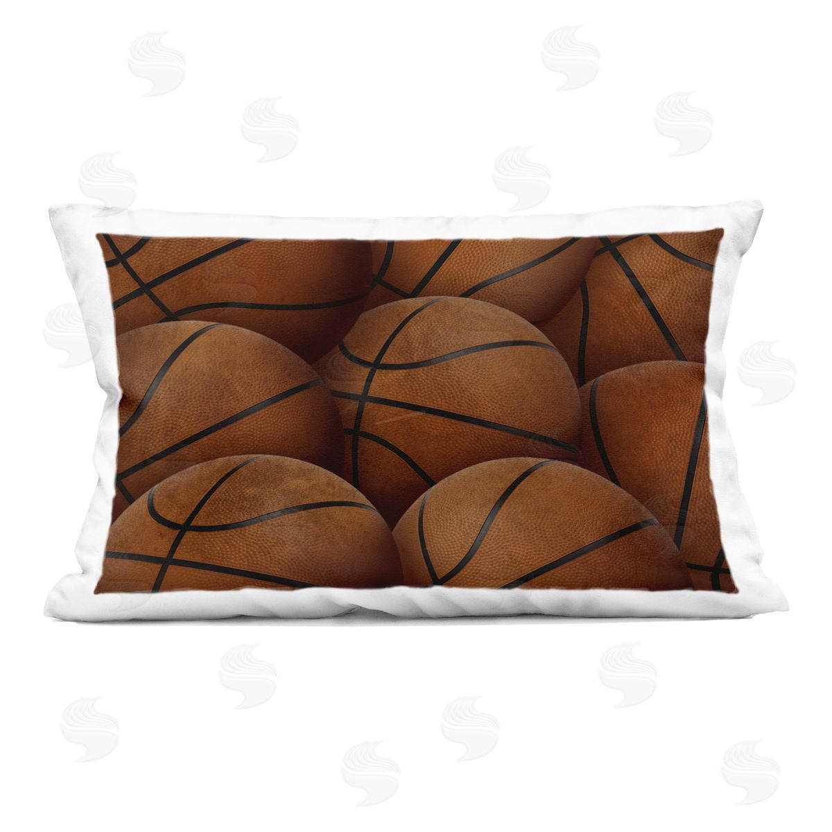 Marcus Prime Bin Of Basketballs Indoor Printed Pillow Art