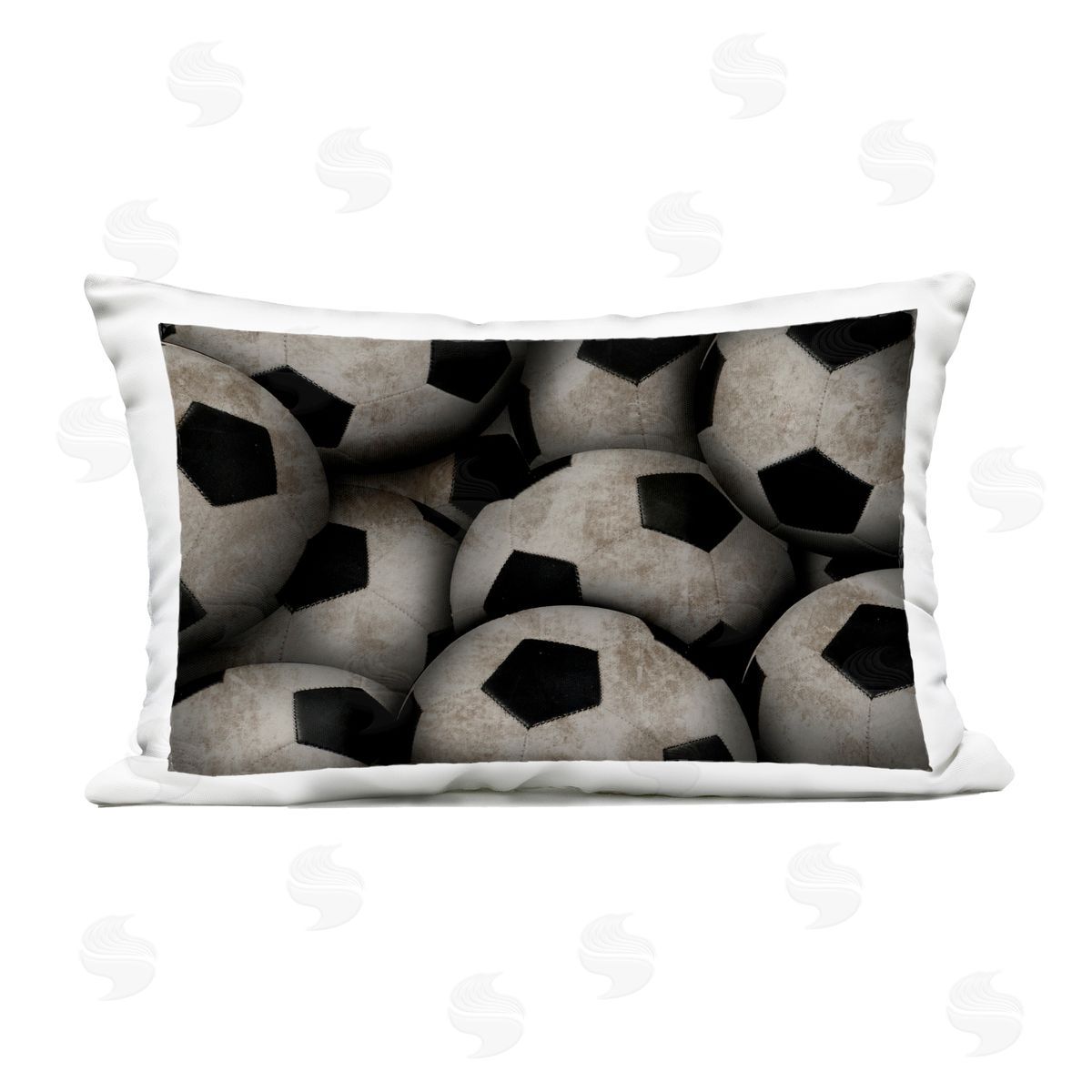 Marcus Prime Bin Of Soccer Balls Outdoor Printed Pillow