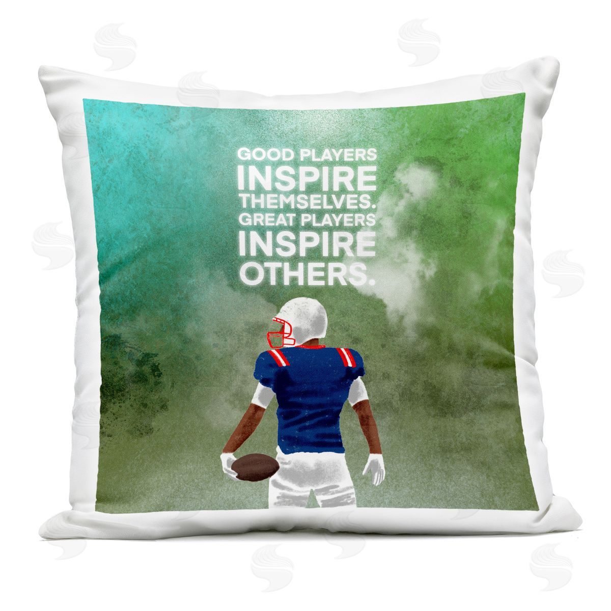 Marcus Prime Great Players Inspiring Athlete Quote Outdoor Printed Pillow
