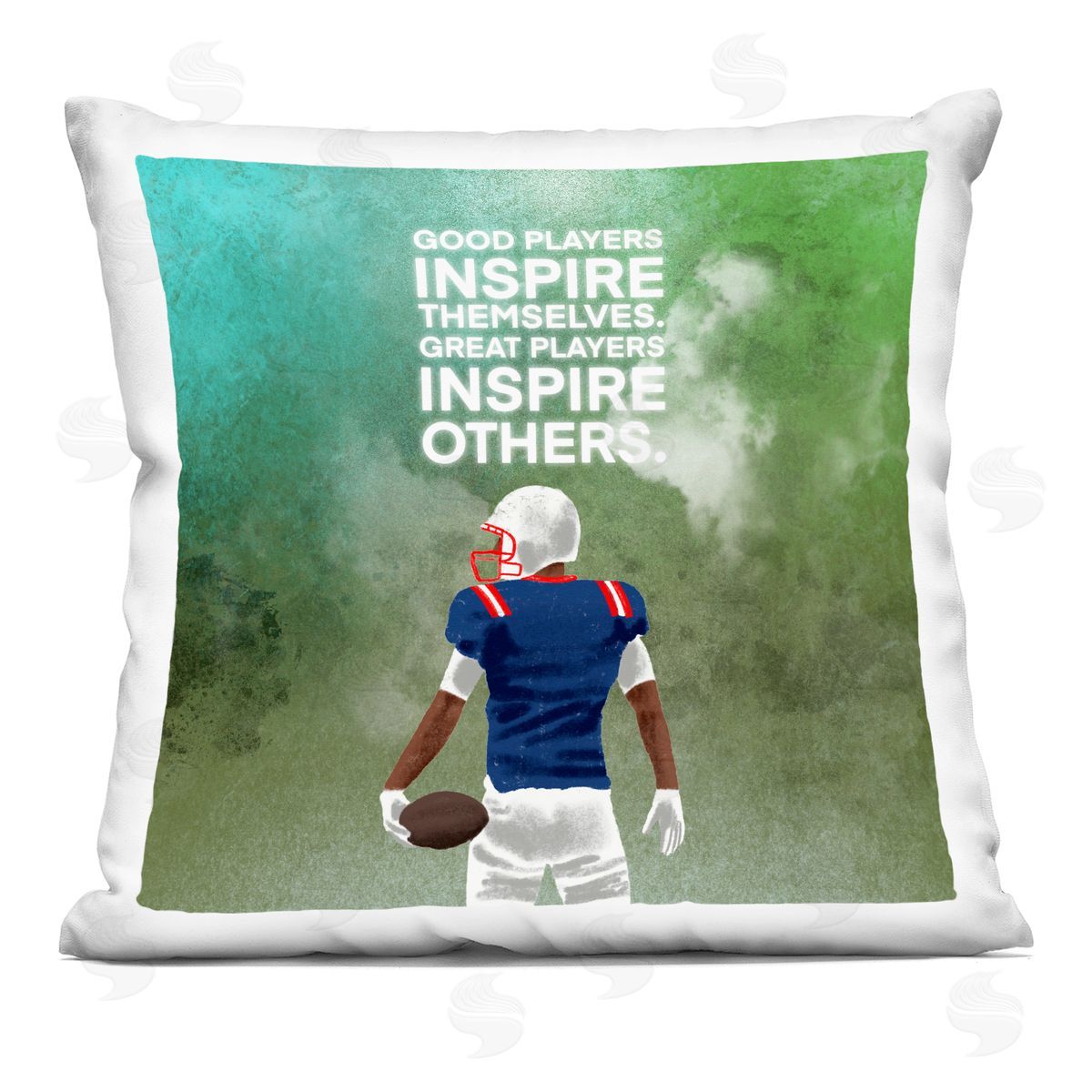 Marcus Prime Great Players Inspiring Athlete Quote Indoor Printed Pillow Art