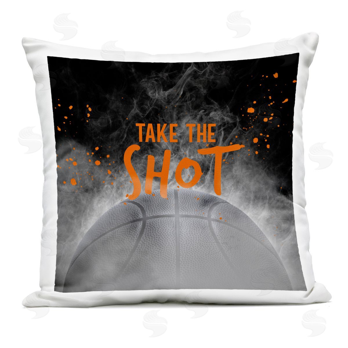 Kim Allen Take The Shot Basketball Outdoor Printed Pillow