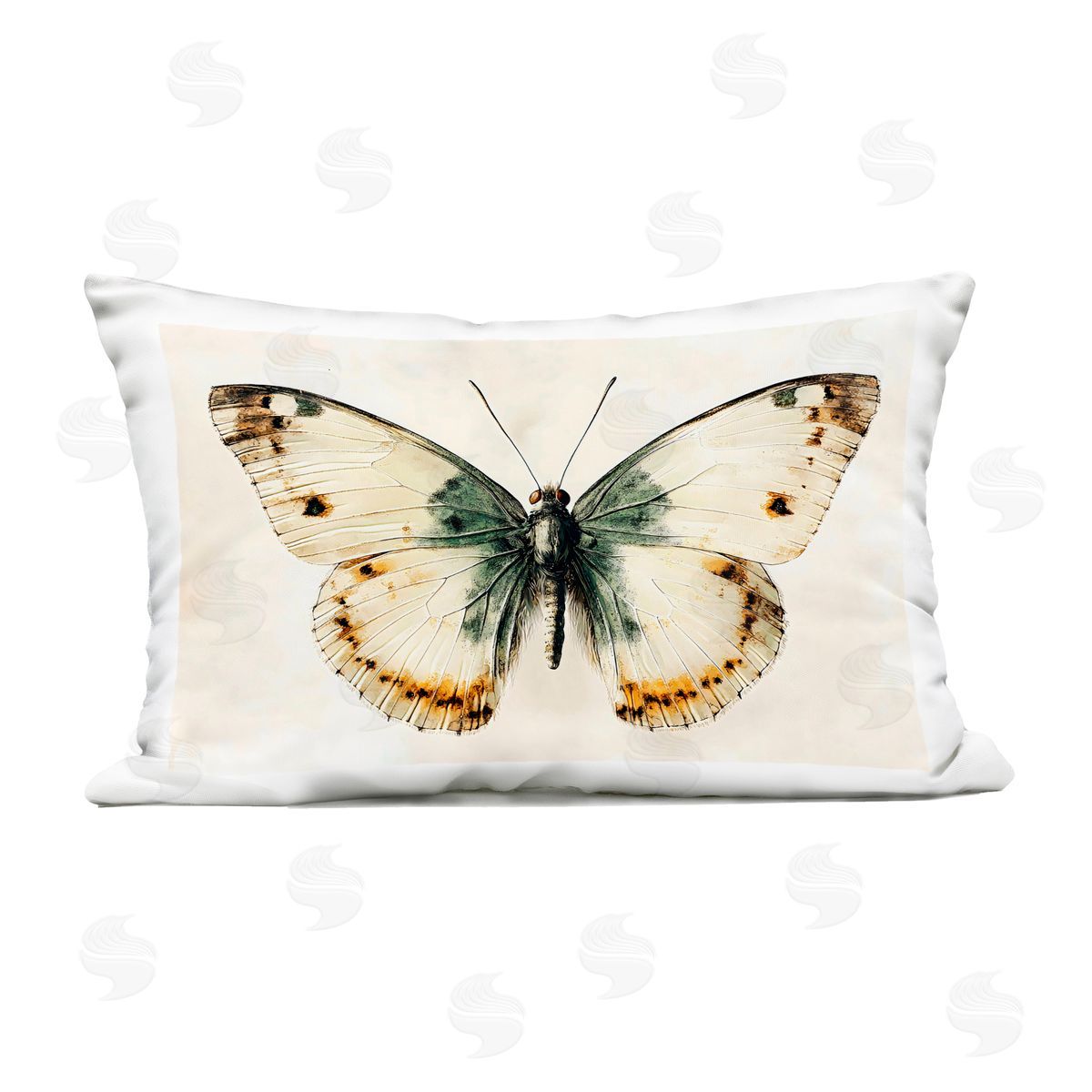Creative Studio Moth Study Symmetry Outdoor Printed Pillow