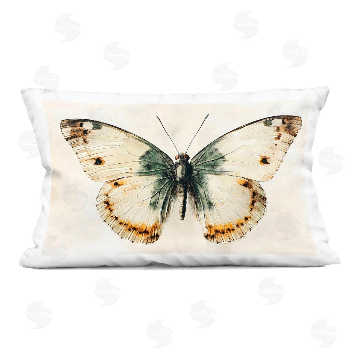 Creative Studio Moth Study Symmetry Indoor Printed Pillow Art