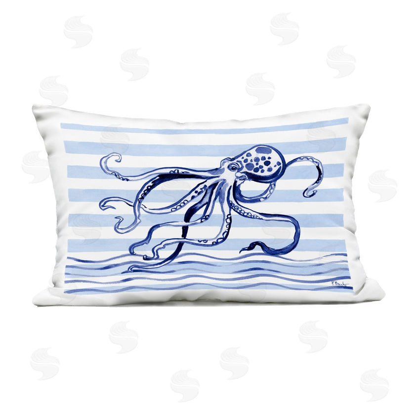 Paul Brent | Indigo Brushstroke Octopus