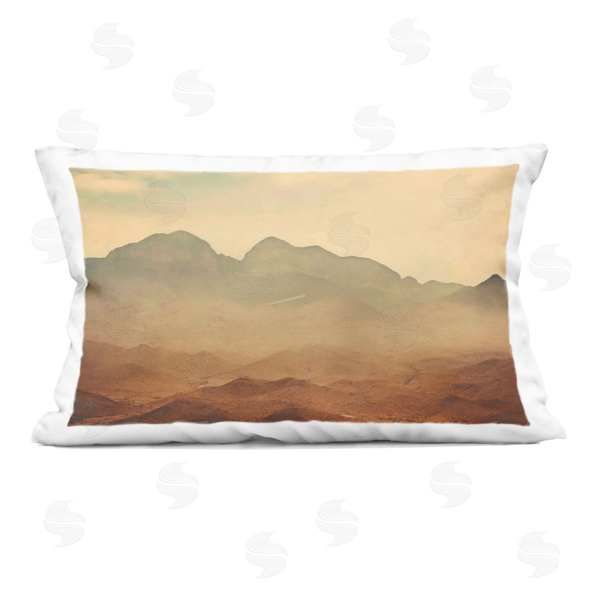 Creative Studio Hazy Desert Mountain Indoor Printed Pillow Art