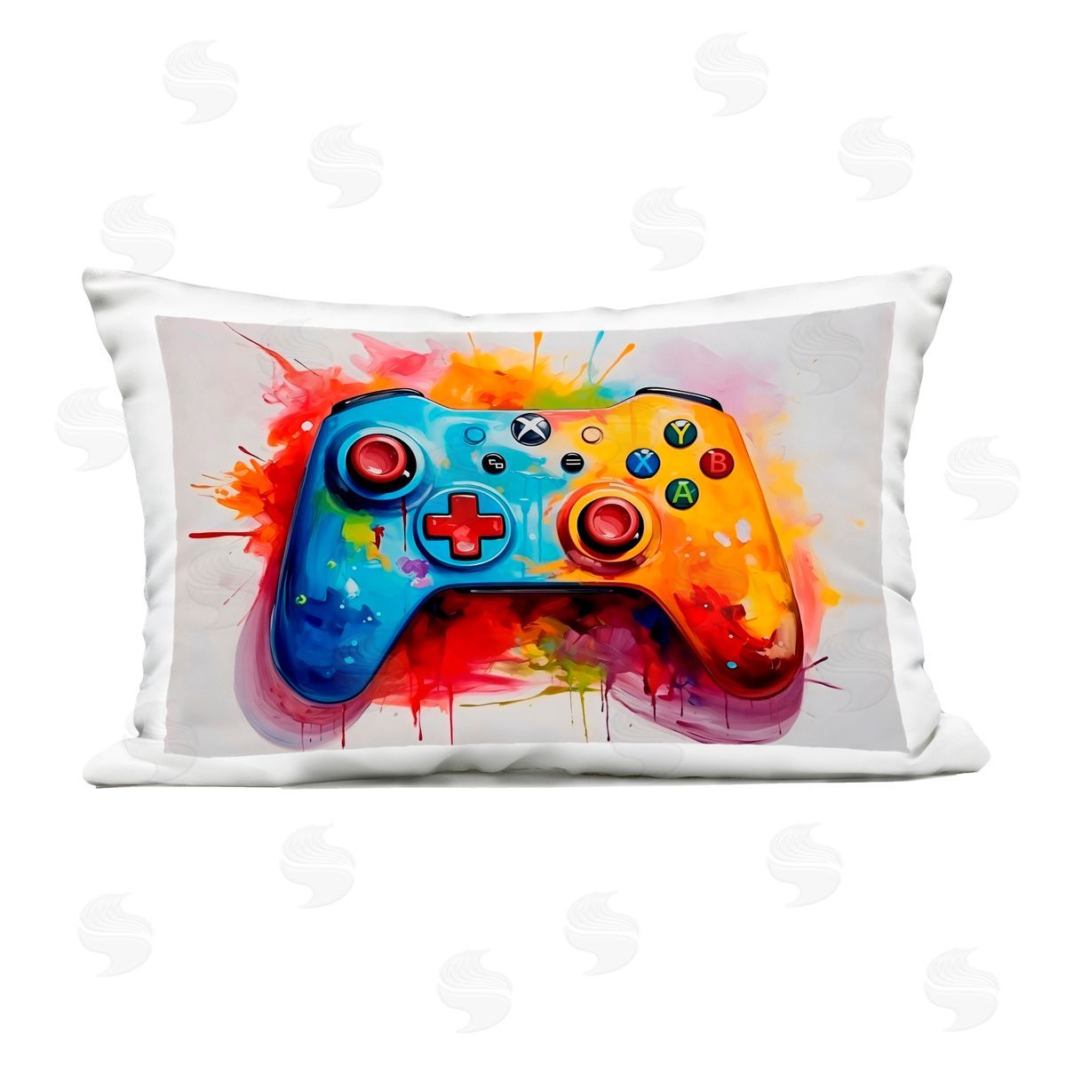 Creative Studio Colorful Video Game Controller Outdoor Printed Pillow