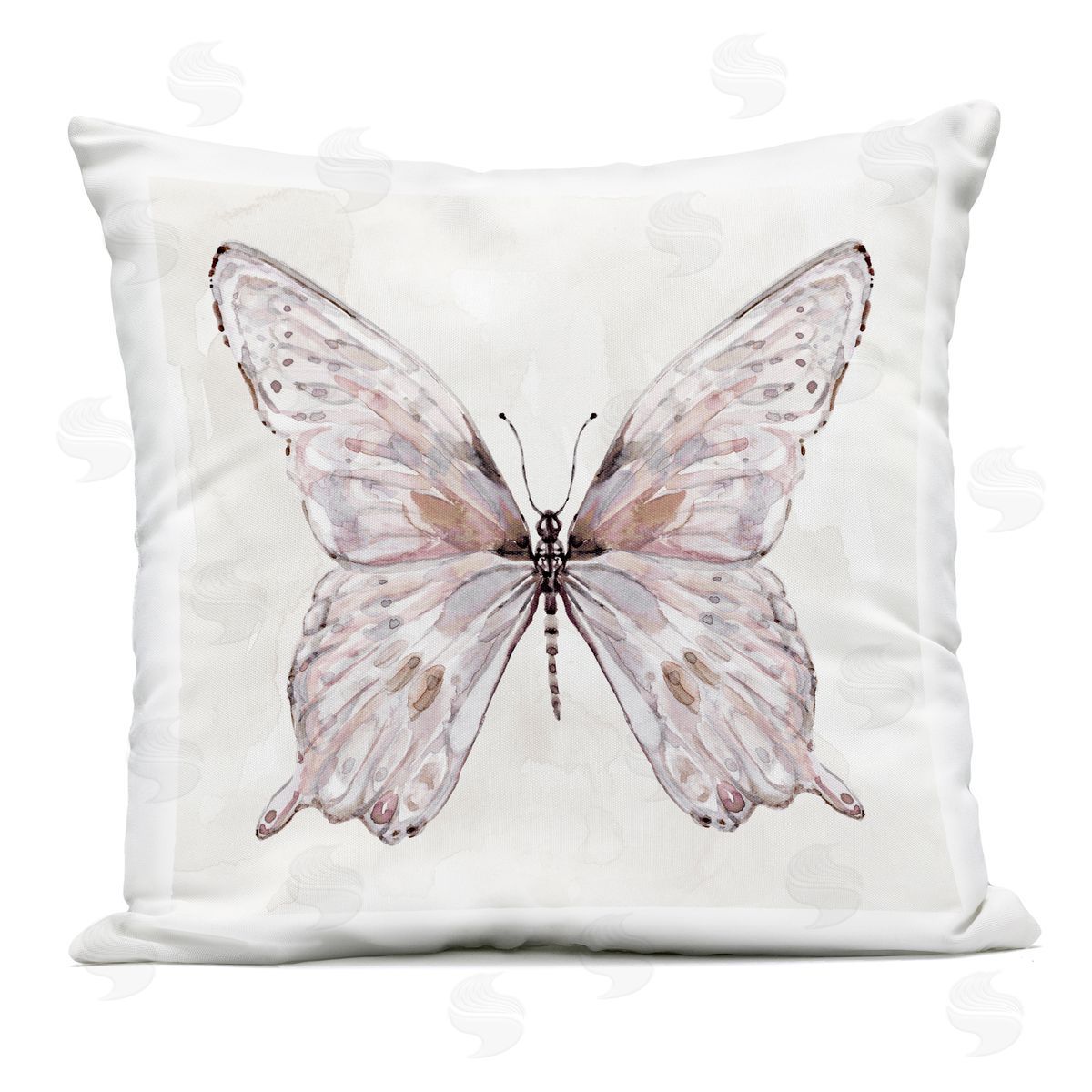 Carol Robinson Blushing Butterfly Wings Outdoor Printed Pillow