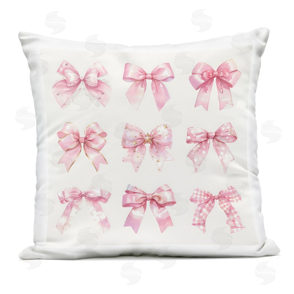Creative Studio Ribbon Bow Styles Grouping Outdoor Printed Pillow