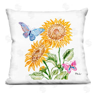 Paul Brent | Brushstroke Sunflowers & Butterflies
