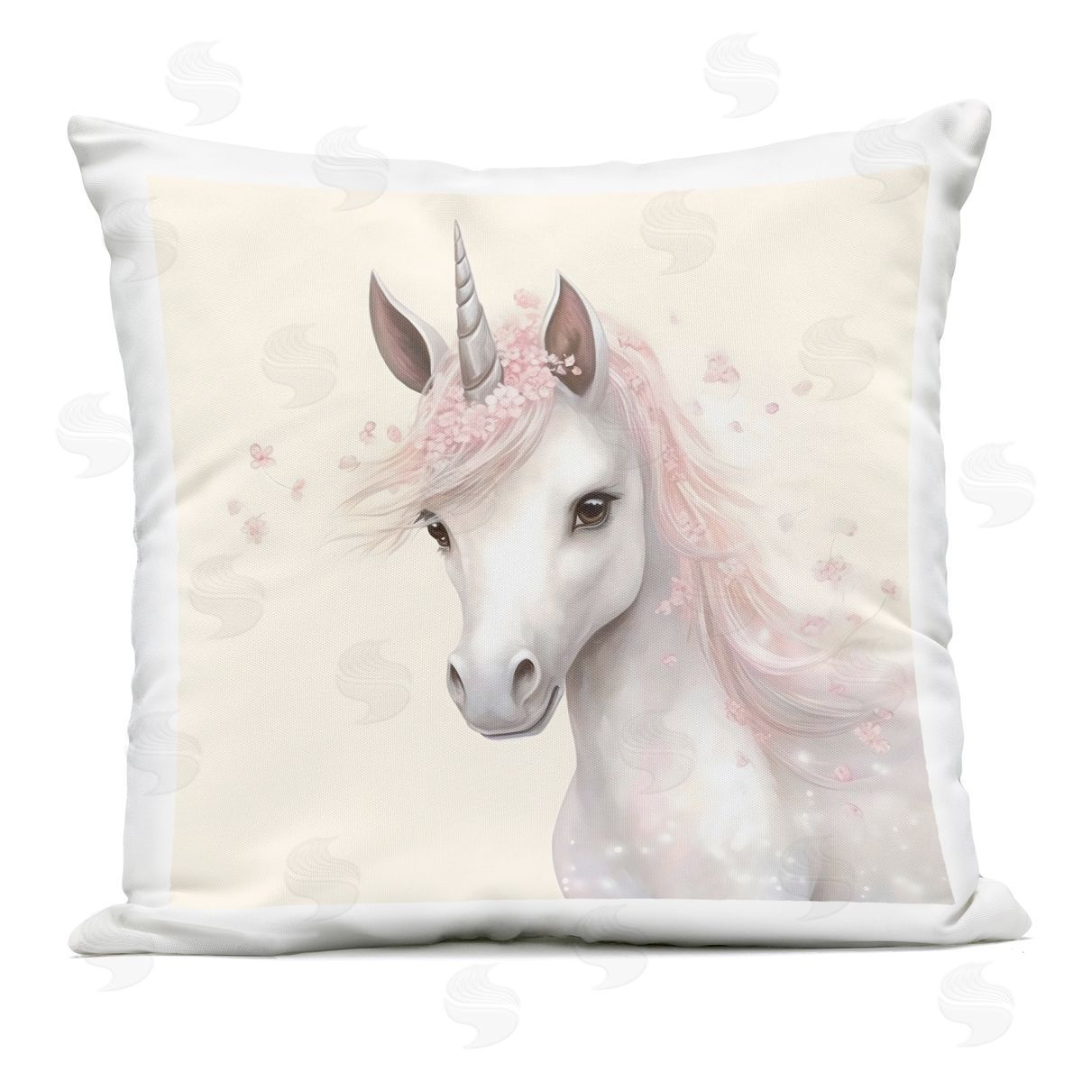 Creative Studio Fairy Unicorn Soft Petals Outdoor Printed Pillow
