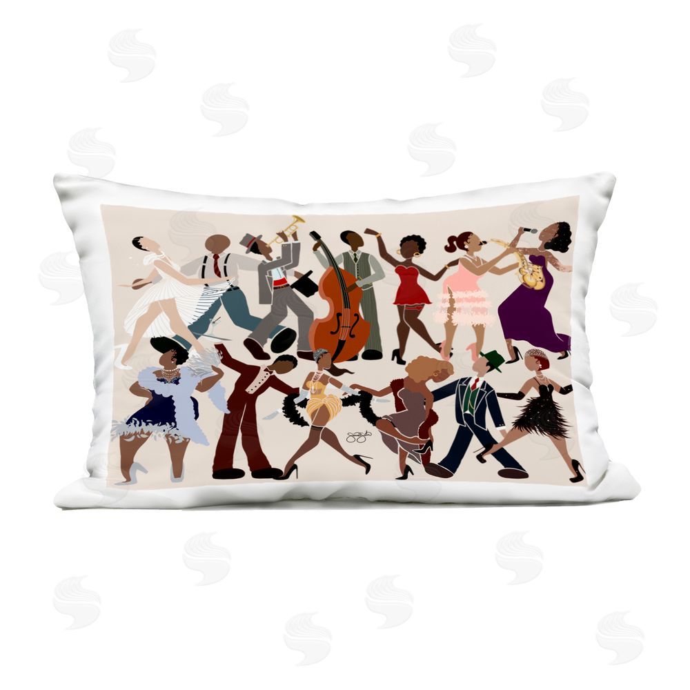Sierra Siler Rhythm Jazz Dancers Outdoor Printed Pillow