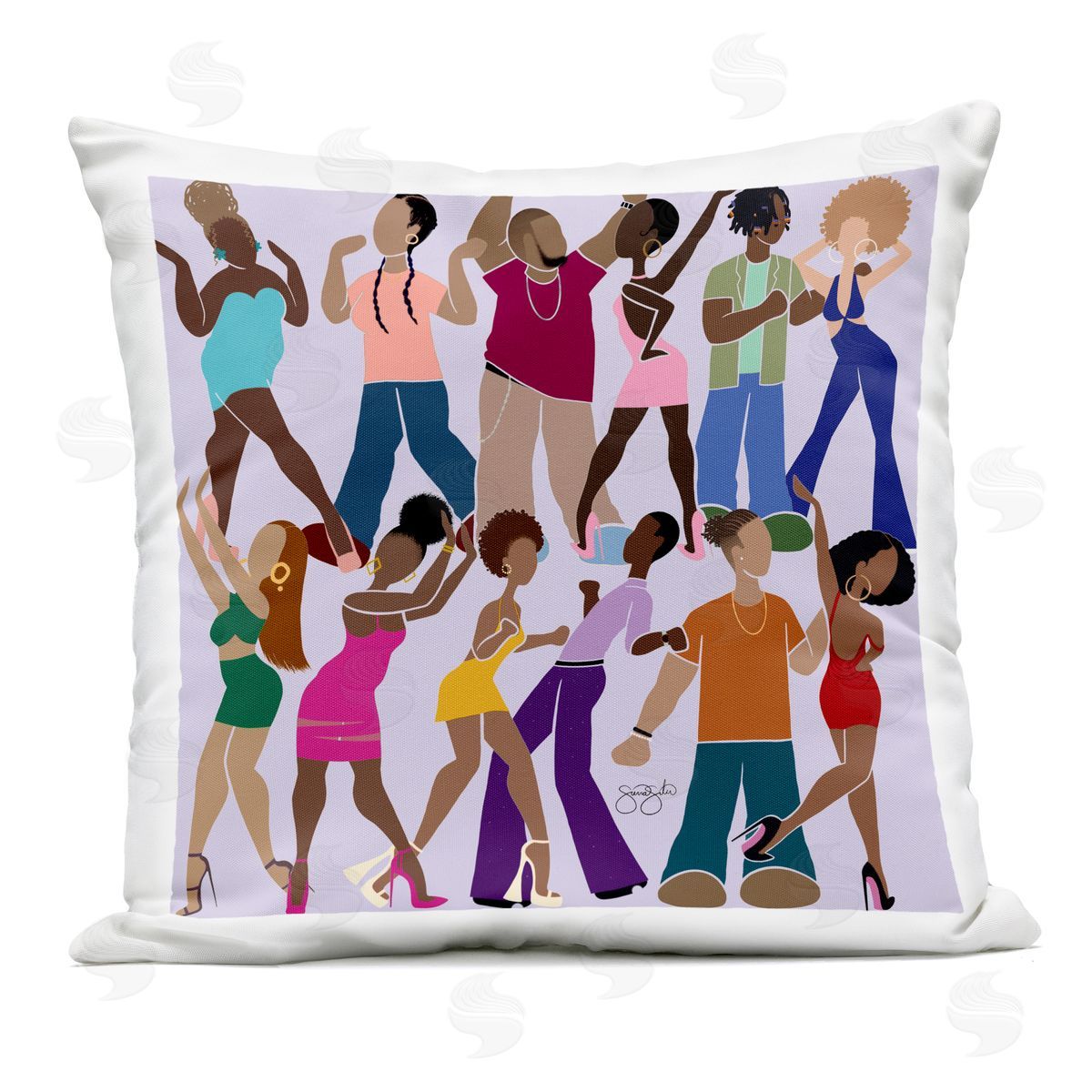 Sierra Siler Peace Fashion & Dancing Plush Polyester Art Print Pillow
