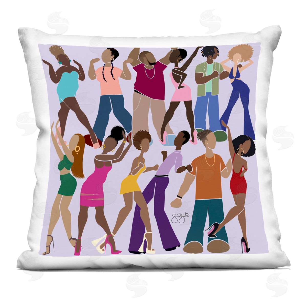 Sierra Siler Peace Fashion & Dancing Plush Polyester Art Print Pillow