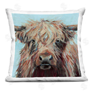 Wani Pasion | Cow on Vivid Turquoise
