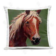 Wani Pasion | Modern Horse on Green