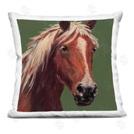 Wani Pasion | Modern Horse on Green