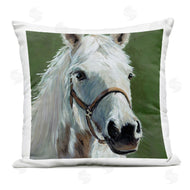 Wani Pasion | White Horse on Green