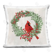 Cat Thurman Designs | Perched Cardinal Festive Wreath