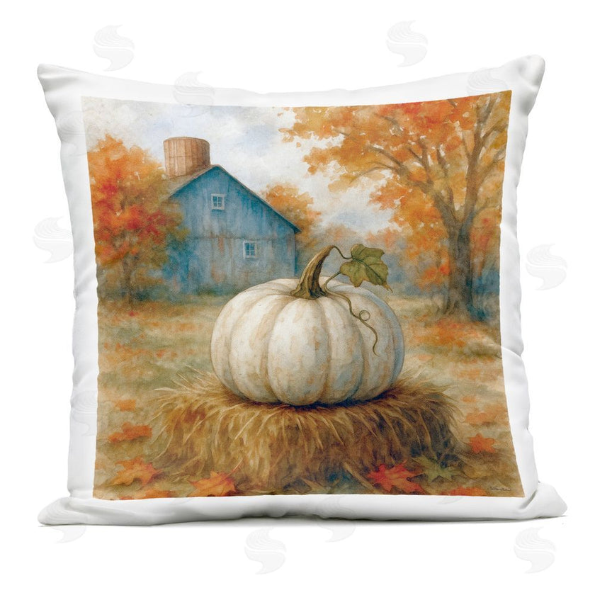 Antony Smith | Harvest Pumpkin on Hay Bale