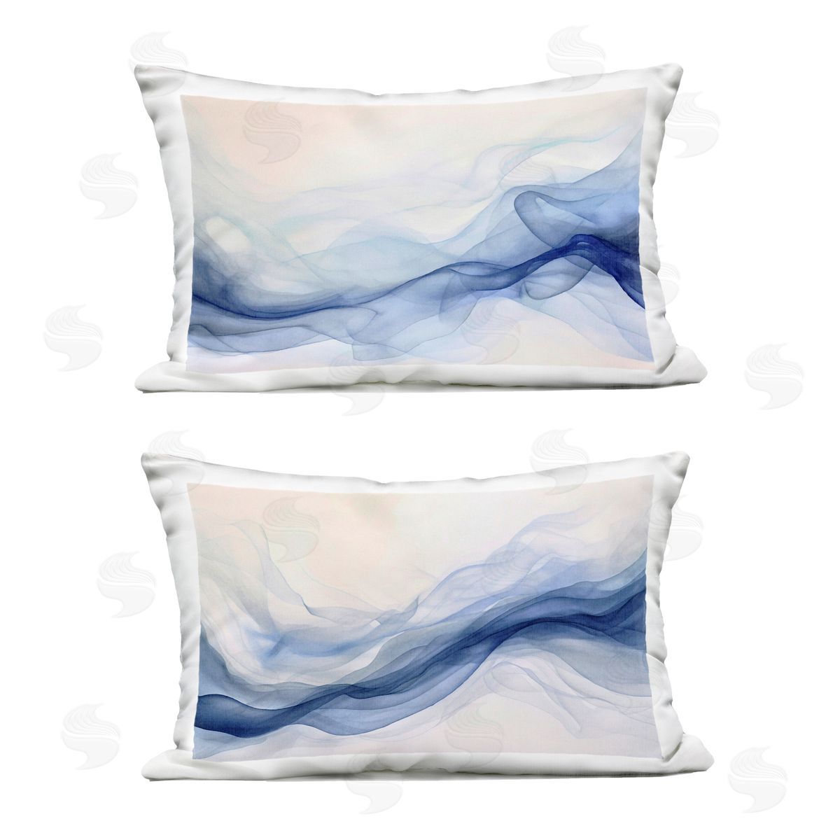 Andrea Haase Dreamy Indigo Mist Plush Polyester Art Print Pillow