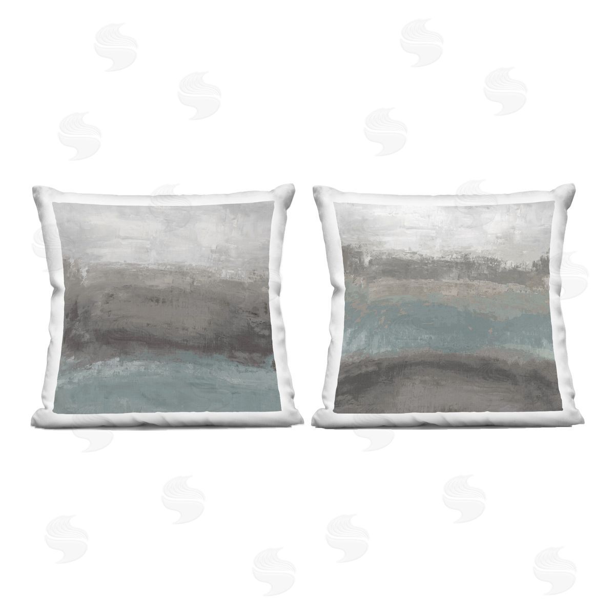 Hannah Dawson Dark Earth & Sea Plush Polyester Art Print Pillow