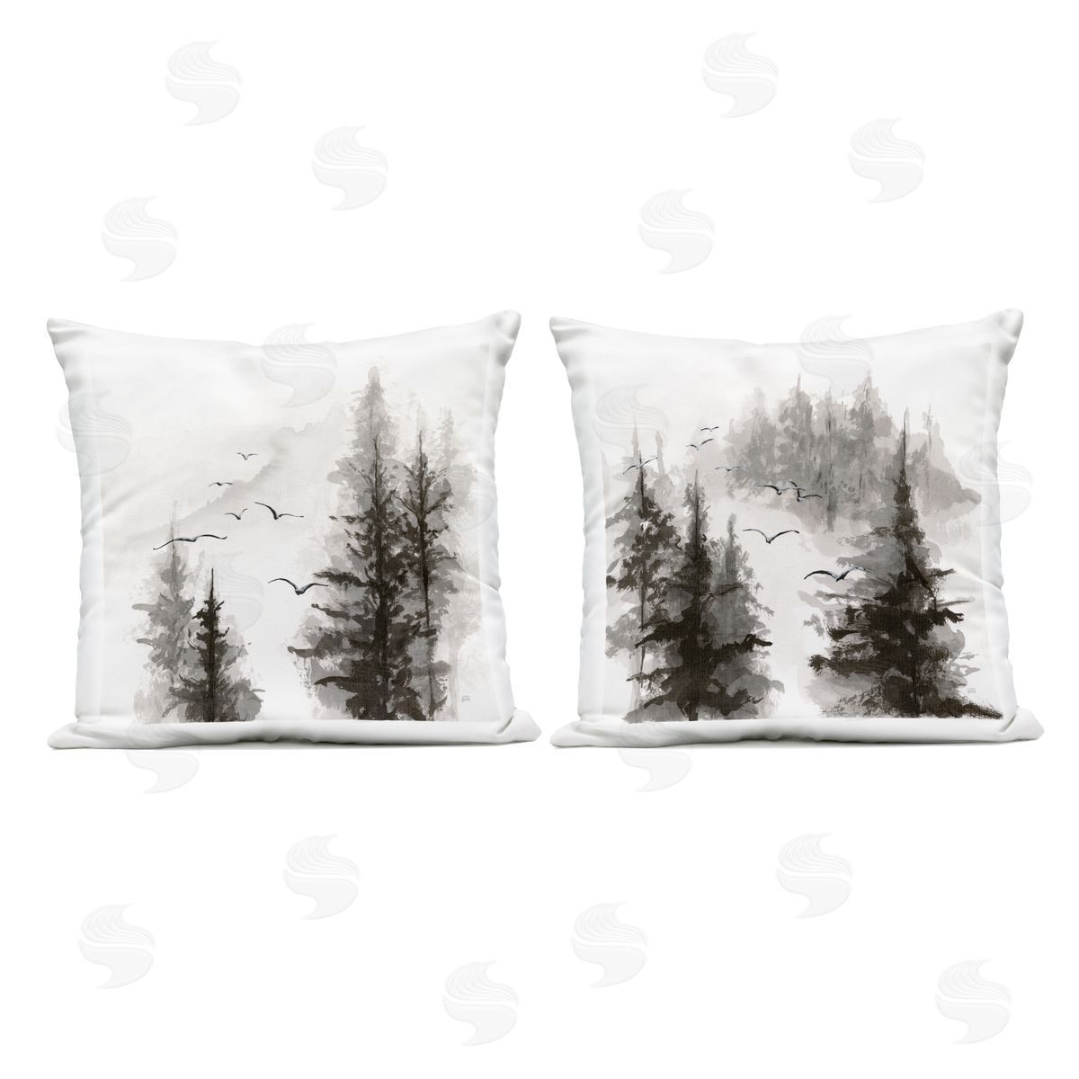 Chris Paschke Free Flight Forest Plush Polyester Art Print Pillow