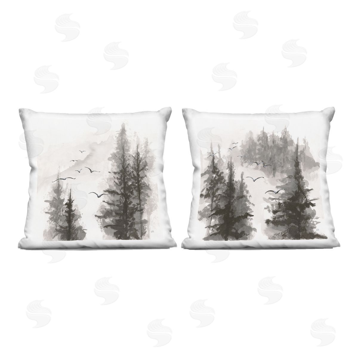 Chris Paschke Free Flight Forest Plush Polyester Art Print Pillow
