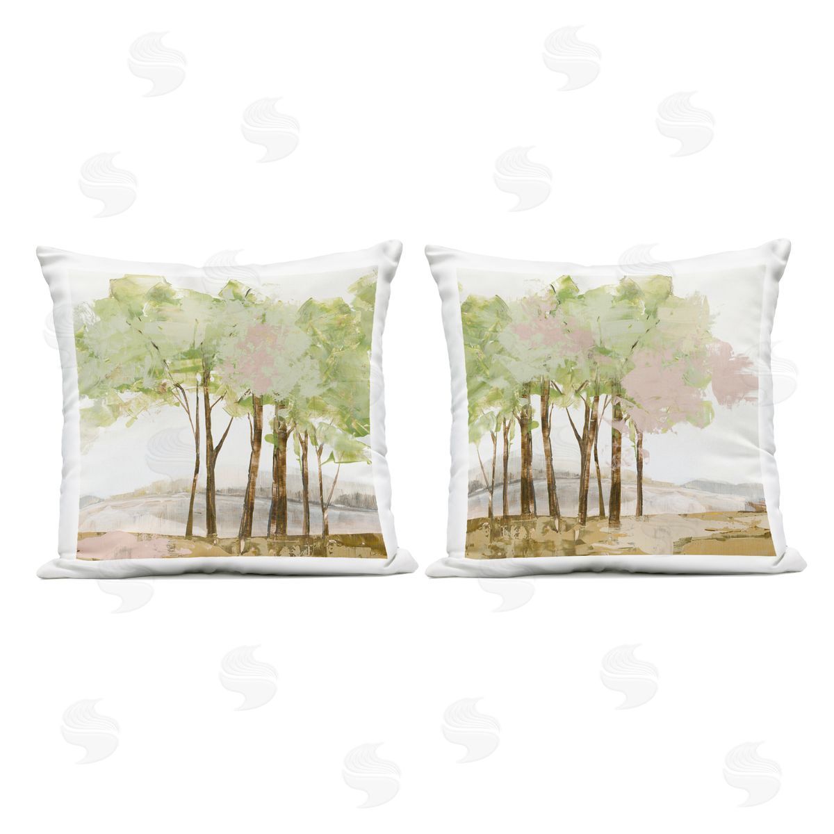 Ian C. Idyllic Spring Awakening Plush Polyester Art Print Pillow