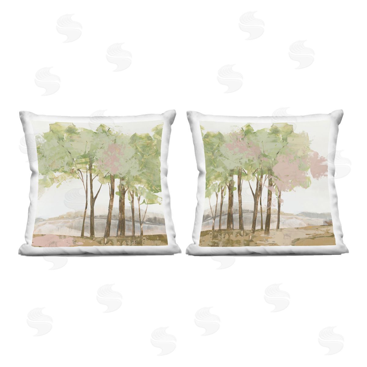 Ian C. Idyllic Spring Awakening Plush Polyester Art Print Pillow