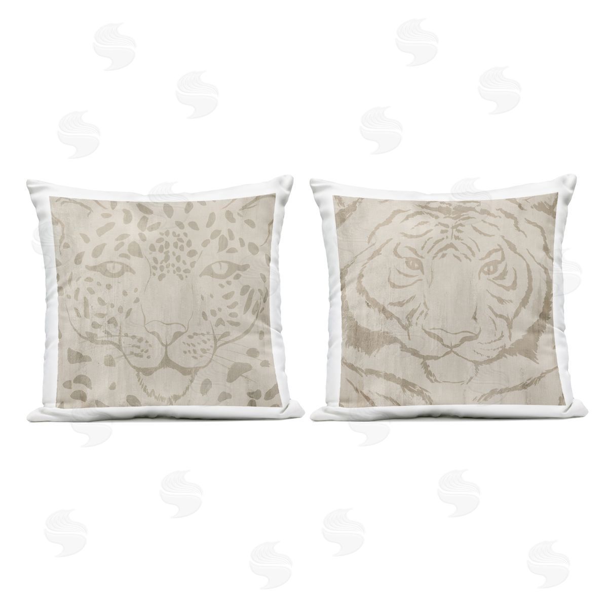 Hannah Dawson Majestic Jungle Animals Outdoor Printed Pillow Set