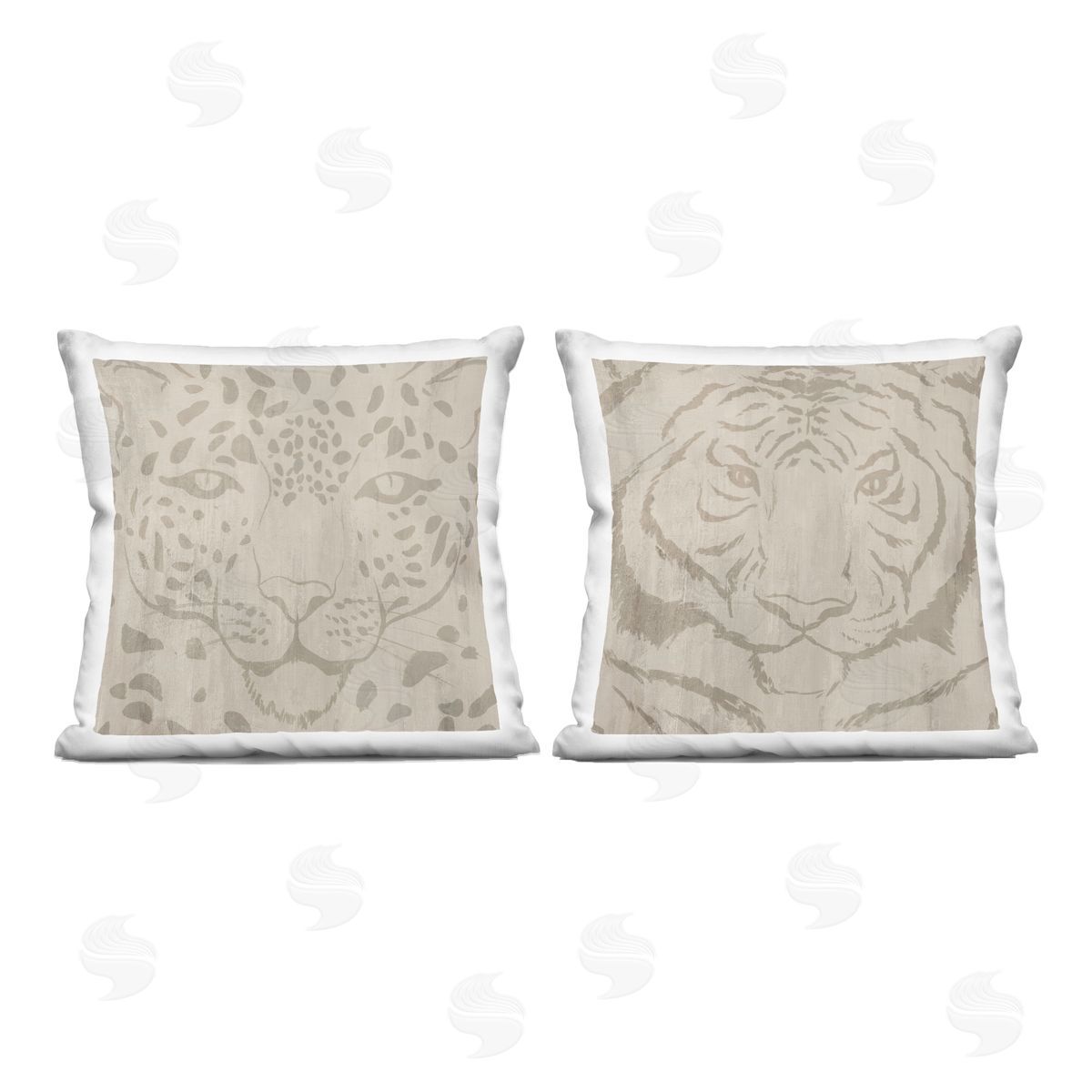 Hannah Dawson Majestic Jungle Animals Indoor Printed Pillow Set