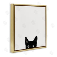 Jon Bertelli | Black Cat Peeking From Below