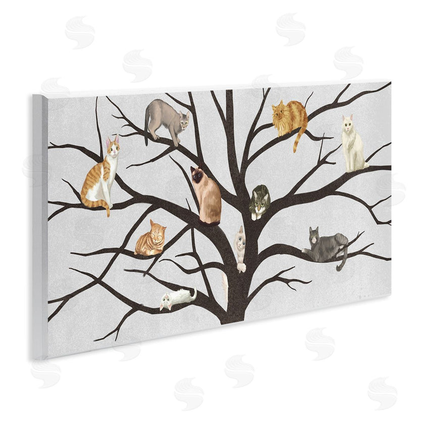 Ziwei Li | Cats In Tree Pet Painting