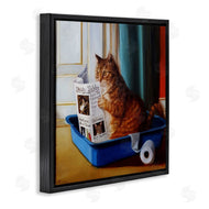 Lucia Heffernan | Litter Box Reading Funny Cat
