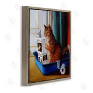 Lucia Heffernan | Litter Box Reading Funny Cat
