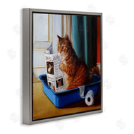 Lucia Heffernan | Litter Box Reading Funny Cat