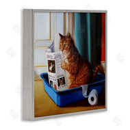 Lucia Heffernan | Litter Box Reading Funny Cat