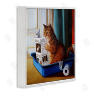 Lucia Heffernan | Litter Box Reading Funny Cat