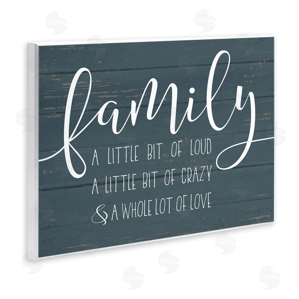 Family Loud Crazy Love Wood Plaque Wall Art, Home Decor by Lettered and Lined