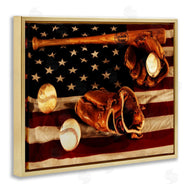 Daniel Sproul | Vintage American Flag Baseball Photo