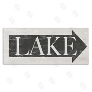 Stupell Studio | Distressed Lake Arrow Sign