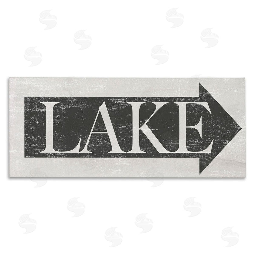 Stupell Studio | Distressed Lake Arrow Sign