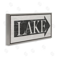 Stupell Studio | Distressed Lake Arrow Sign