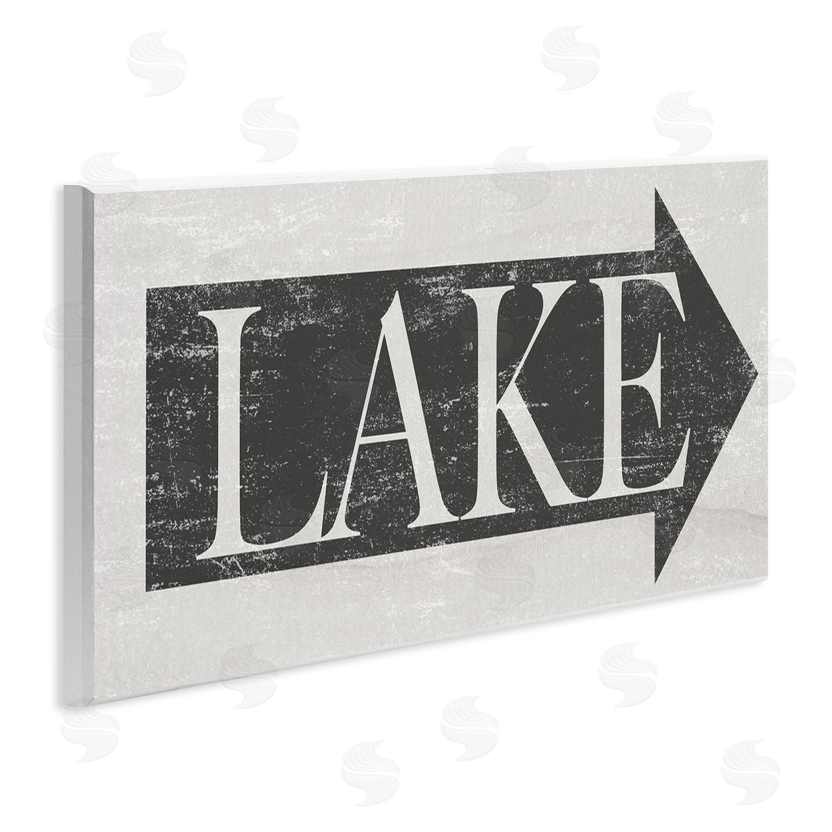 Distressed Lake Arrow Sign Wood Plaque Wall Art, Home Decor by Stupell Studio
