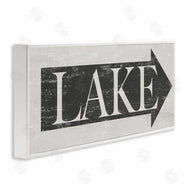 Stupell Studio | Distressed Lake Arrow Sign