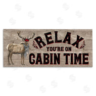 Tara Reed | Cabin Time Phrase with Deer